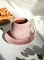 Кружка для кофе чайная пара набор чашка для чая розовая
