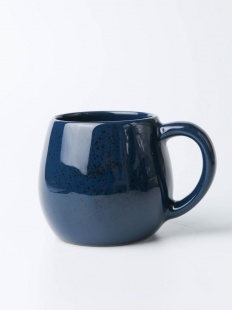 Кружка чашка большая керамическая синяя 300 мл подарочная из керамики