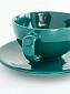 Кружка для кофе чайная пара набор чашка для чая изумрудно-зеленая