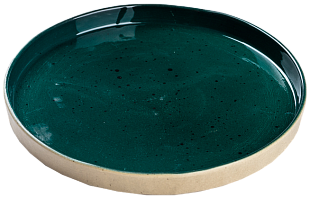 Тарелка D25 "Зелёный" из керамики