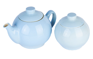 Набор чайный чайник "Голубой" 1000мл из керамики