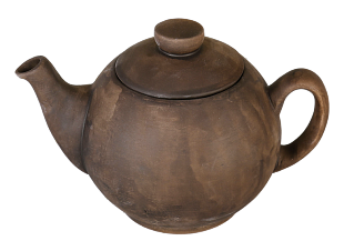 Чайник Шар 1100 мл "Коричневый" из керамики