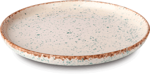 Тарелка с бортом 1,5 см малая из керамики