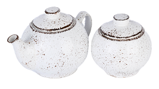 Набор чайный "Белый" из керамики
