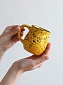 Кружка для чая и кофе керамическая 250 мл желтая