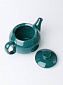 Сервиз чайный керамика чайник и 2 кружки зеленый