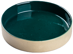 Тарелка D20 "Зелёный" из керамики