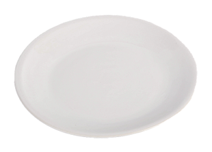 Пирожковая тарелка Белая из керамики