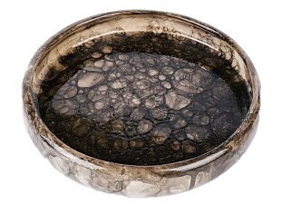 Тарелка D23 “Пятнистый песочный” из керамики