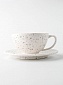 Кружка для кофе чайная пара набор чашка для чая белый мрамор