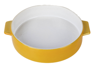 Форма для запекания Желтая из керамики