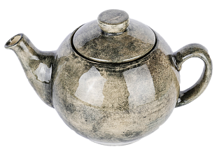 Чайник Шар 1000 мл "Серый" из керамики