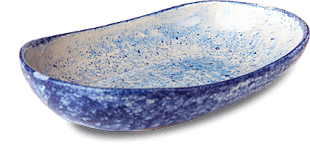 Тарелка «Ладья» из керамики