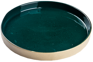 Тарелка D23 "Зелёный" из керамики